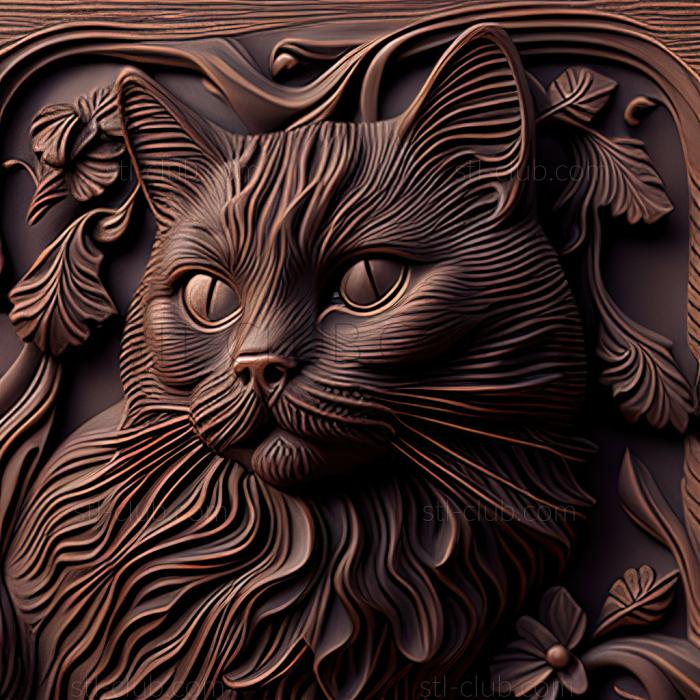 st York Chocolate cat